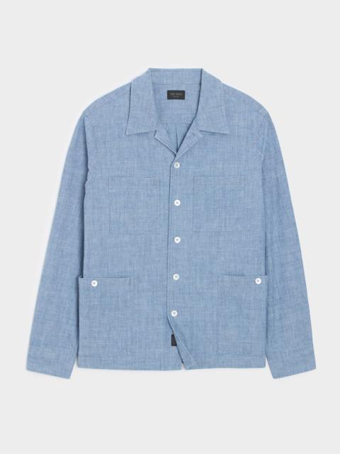 TODD SNYDER Chambray Guayabera Shirt