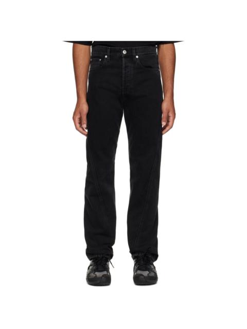 Lanvin Black Twisted Jeans