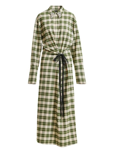 ESSENTIEL ANTWERP Jid checked dress