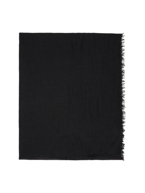 Rick Owens Black Temple Ginny Scarf