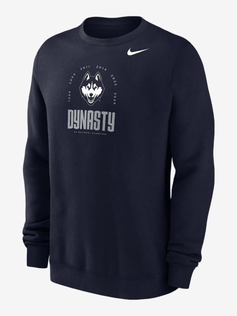 Nike UConn Club Men's Nike College Fleece Crew-Neck Sweatshirt