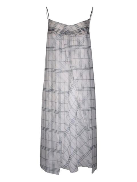Vince plaid midi dress