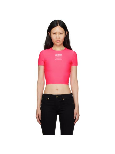 VERSACE JEANS COUTURE Pink Print T-Shirt
