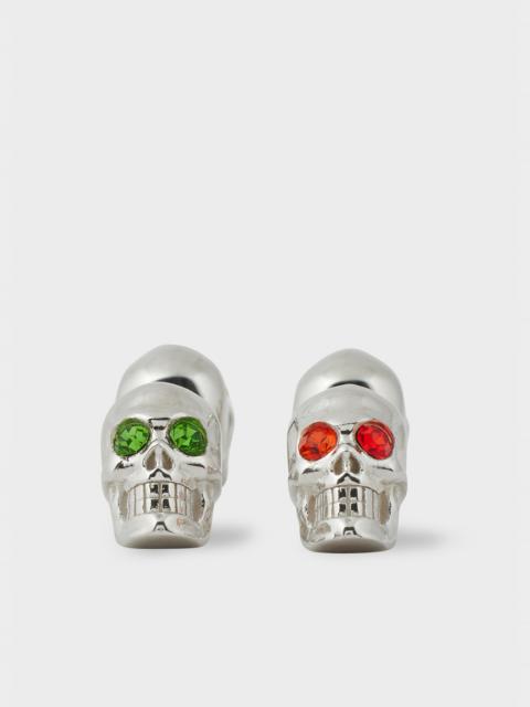 Paul Smith Silver Gem Eye Skull Cufflinks