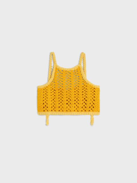 CELINE top IN cotton crochet