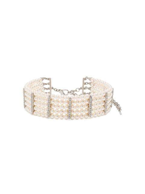 Alessandra Rich crystal-embellished choker necklace