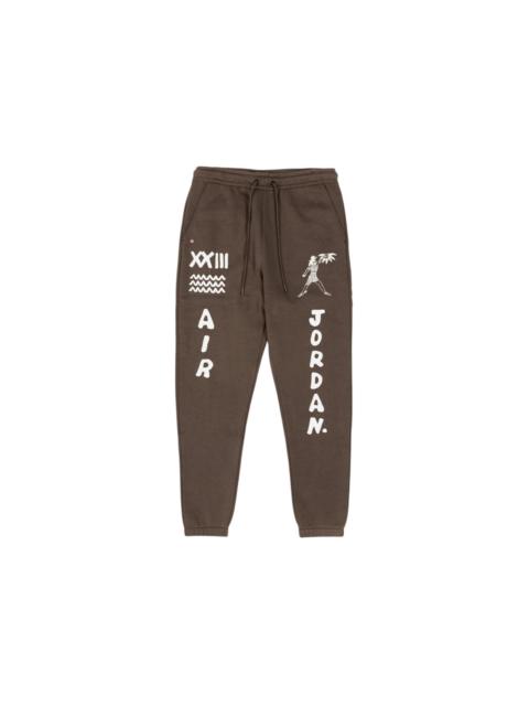 Jordan Jordan Artist Series By Umar Rashid Flight Fleece Sweatpants Brown