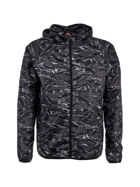 Nike Mountain Vented Windbreaker Packable Jacket "Camo Black" 546317 010