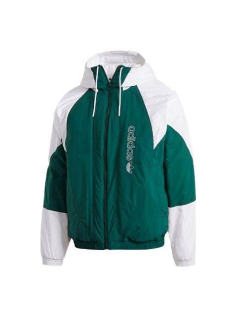 adidas Retro Sports Splicing Jacket Green GE1302