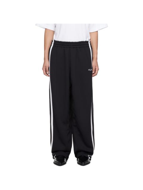 VETEMENTS Black Oval Logo Gym Sweatpants