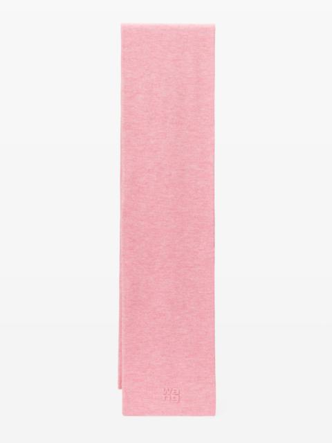 Alexander Wang logo scarf in soft stretch wool