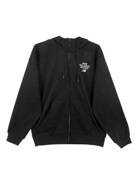 New Balance Sportswear Hooded Jacket 'Black' 6DD12033-BK