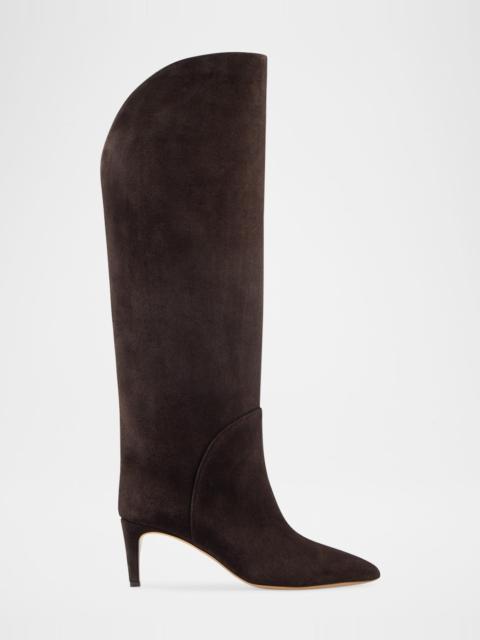 PARIS TEXAS Gaia Suede Knee Boots