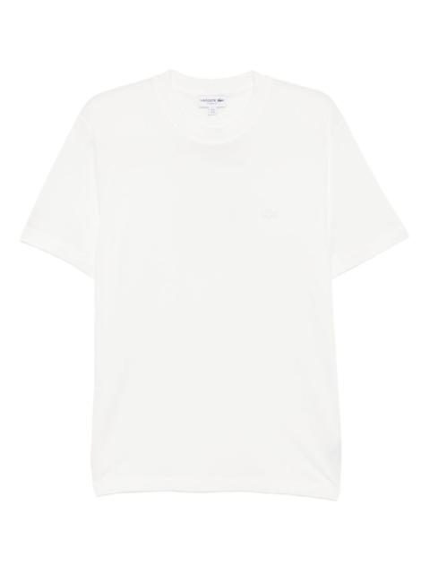 LACOSTE piqué ribbed-neck T-shirt