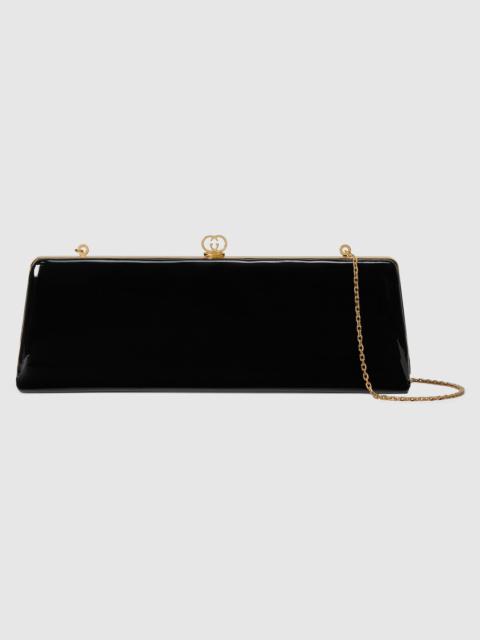 GUCCI Broadway small patent leather evening bag