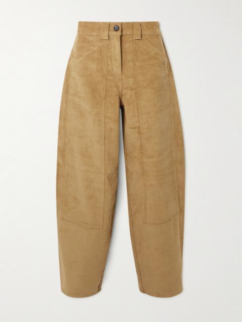 CO Cotton-corduroy Barrel-leg Pants