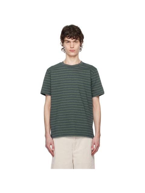 A.P.C. Blue & Green Aymeric T-shirt