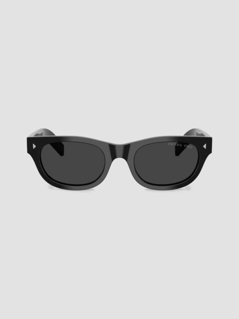 Prada Men's 52MM Cat Eye Sunglasses - Black
