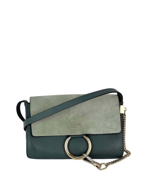 Chloé Chloé Grey Suede Faye Chain Crossbody (Authentic Pre-Loved)