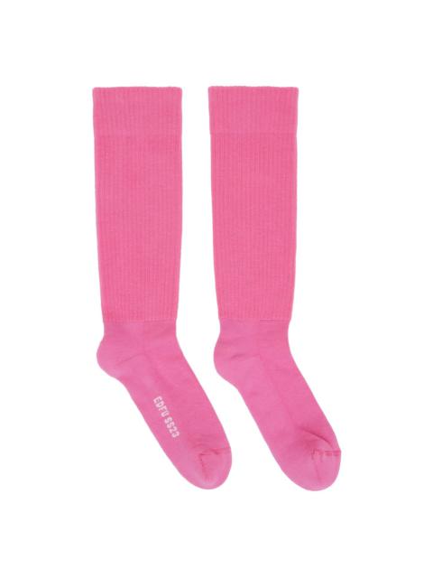 Rick Owens Pink Thick Socks