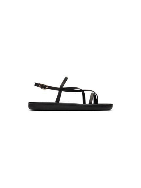ANCIENT GREEK SANDALS Black Alethea Sandals