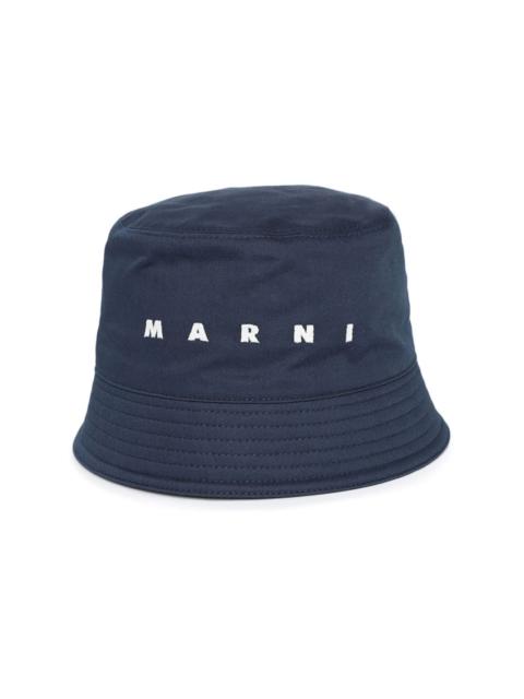Marni logo-embroidered bucket hat