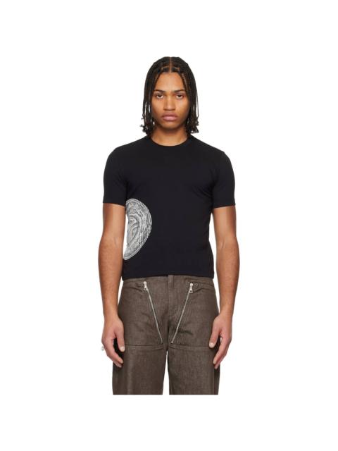 Jean Paul Gaultier Black 'The Laurel Stamped' Baby T-shirt