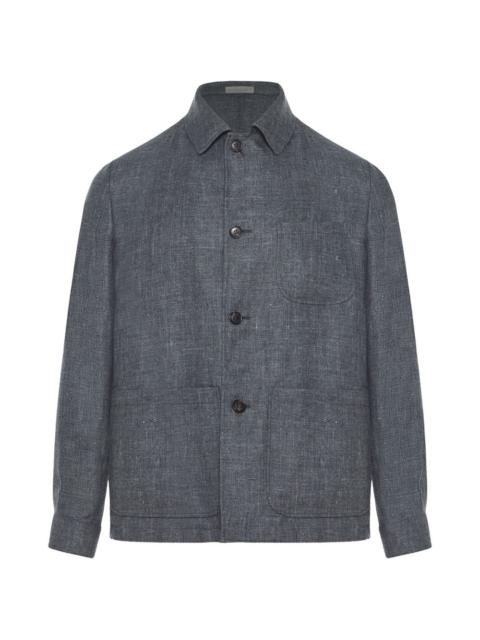 CORNELIANI button pocket shirt jacket