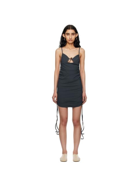 CHRISTOPHER ESBER Gray Nebular Minidress