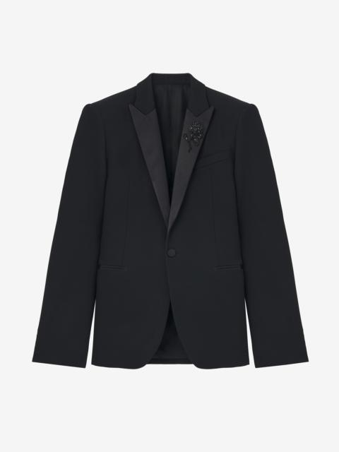 Alexander McQueen Sailor Tattoo Rose Embroidery Tuxedo Jacket