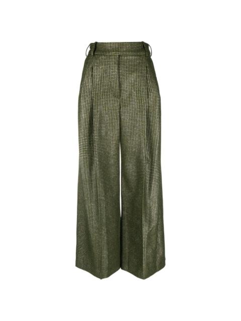 ALEXANDRE VAUTHIER houndstooth-pattern palazzo pants
