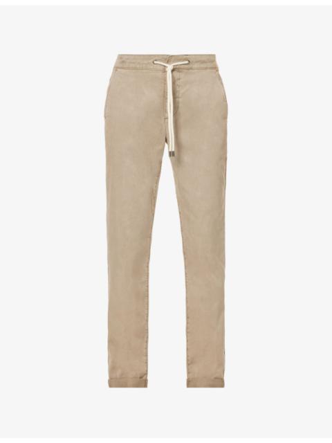 PAIGE Fraser drawstring-waistband X-leg slim-fit stretch-woven trousers