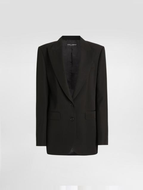 Wool gabardine jacket