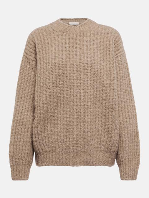 Ribbed-knit cashmere sweater
