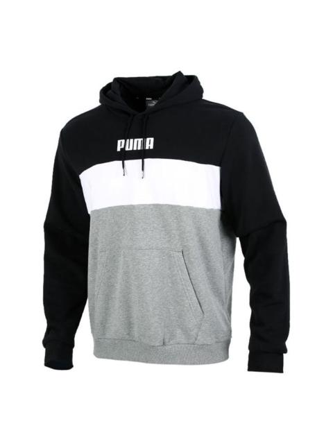 PUMA PUMA Double Down Hoodie 'Grey Black White' 587155-01