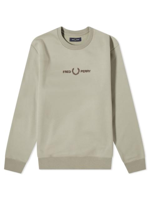 Fred Perry Fred Perry Embroidered Crew Sweater