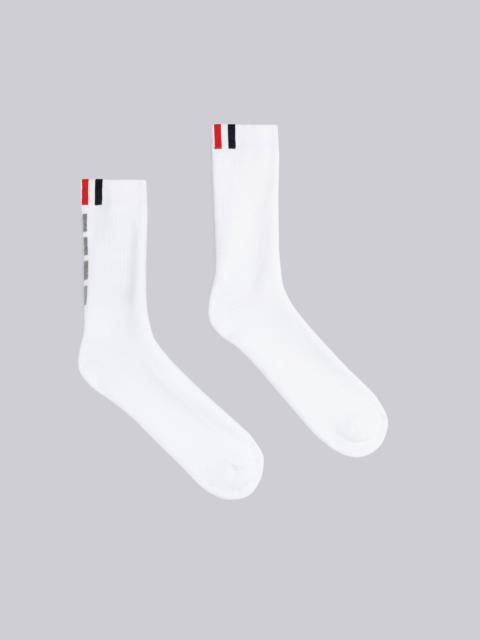 Thom Browne ATHLETIC TERRY STITCH COTTON 4-BAR CREW SOCKS