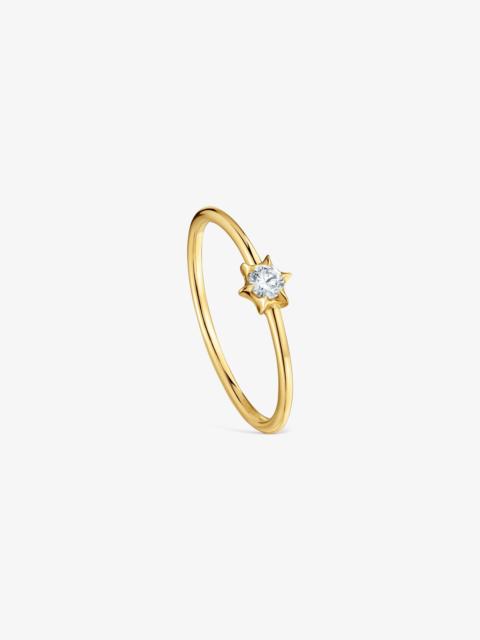 TOUS 9kt gold and lab-grown diamond Solitaire TOUS Irisé LGD