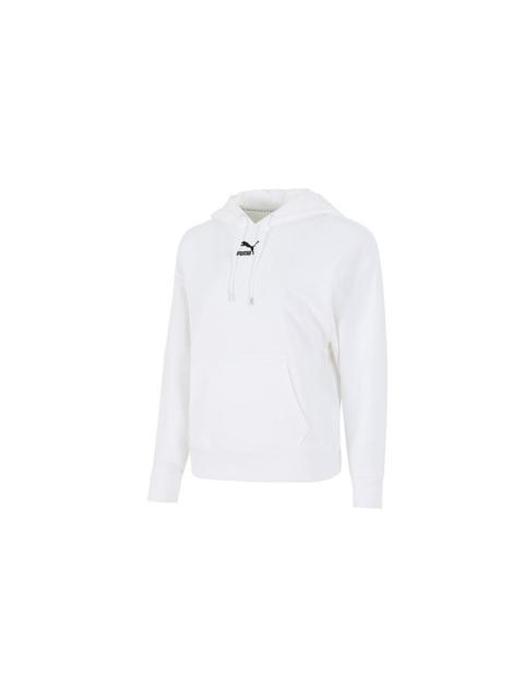 PUMA (WMNS) PUMA Classics Logo Graphics Hoodie 'White' 533155-02