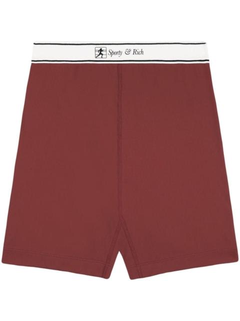 Sporty & Rich Runner Script bike shorts