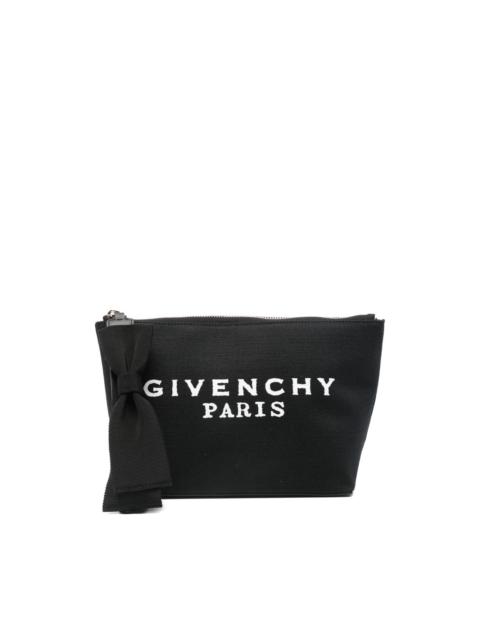 Givenchy bow-detailed logo clutch bag