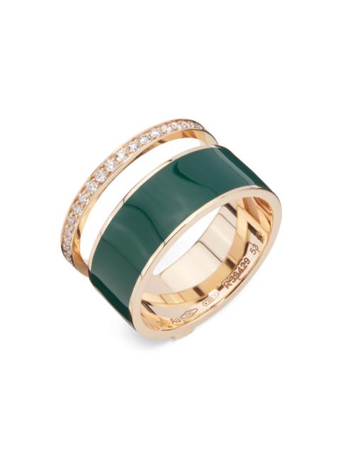 REPOSSI Women's Berbere Chromatic 18K Rose Gold, Laquer & 0.34 TCW Diamond Ring - Pink Gold