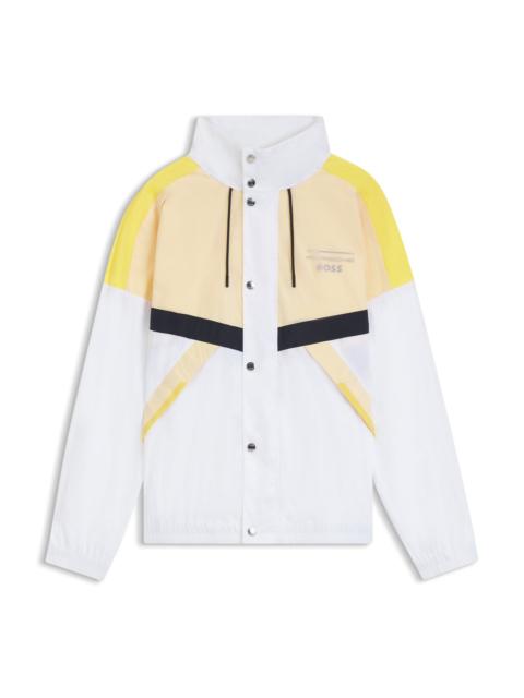 BOSS PORSCHE X BOSS WATER-REPELLENT JACKET WITH COLOR-BLOCKING