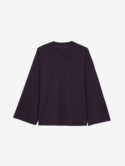 The Frankie Shop Rio Oversized Sleeve Tee - Dark Plum