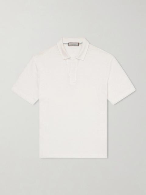 Canali Linen Polo Shirt