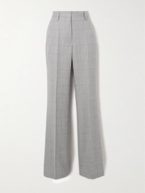 Dries Van Noten Checked Wool-flannel Straight-leg Pants