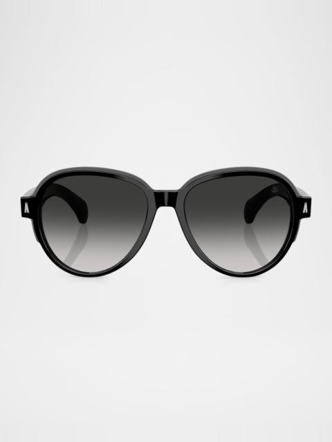 Moncler ME6005 Aviator Sunglasses