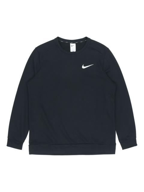 Nike Df Ls Crw Casual Sports Knit Pullover Black CZ7396-010