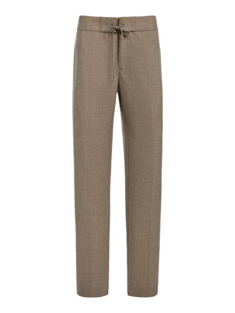 CHRISTOPHER ESBER Banyan Paneled Wool Trouser taupe
