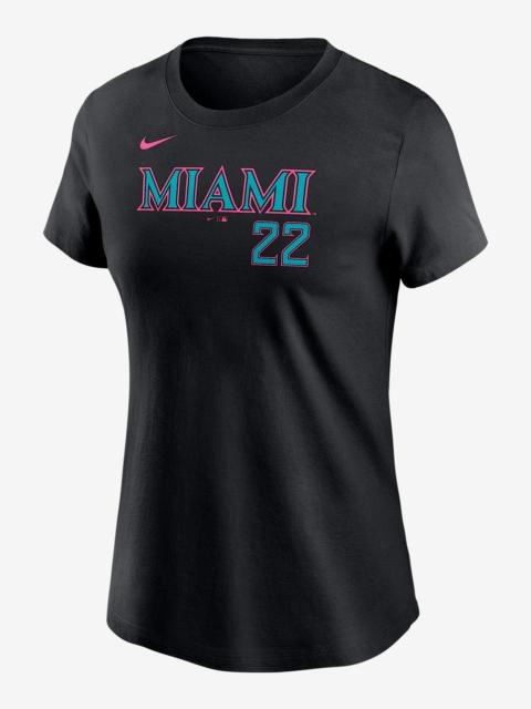 Nike Sandy Alcantara Miami Marlins City Connect Fuse Women's Nike MLB T-Shirt